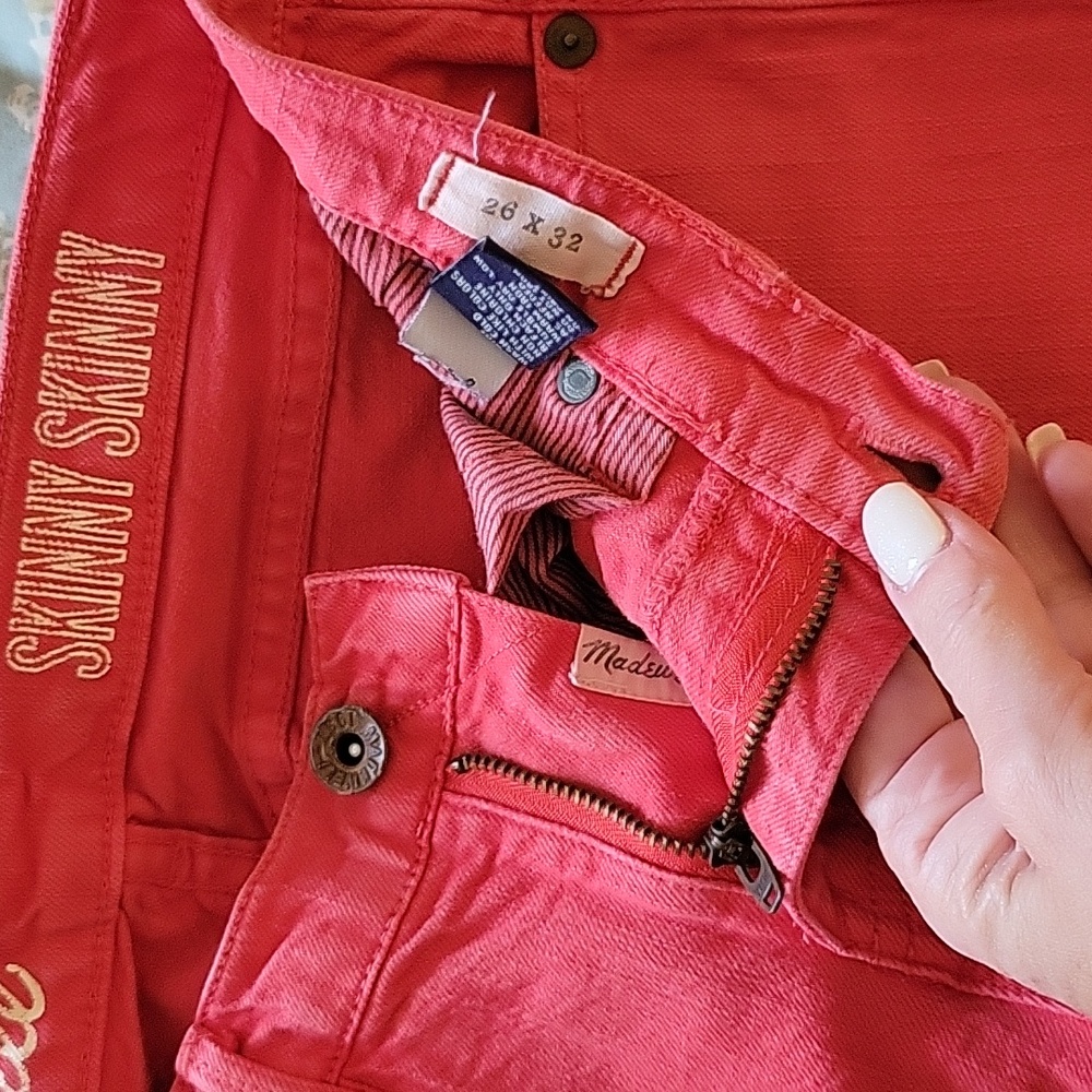MADEWELL CORAL STRETCH SKINNY JEANS - Picture 5 of 7